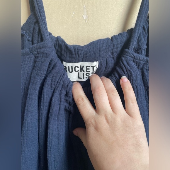 Bucket List Adjustable Romper Jumpsuit size XS OVERSIZED - Picture 4 of 12